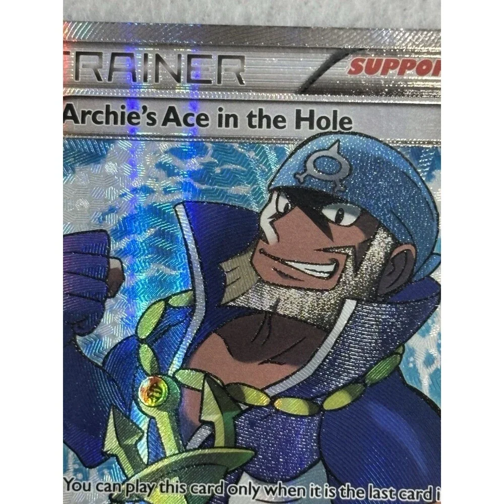 Pokemon Full Art Trainer Lot Teammates 160/160 & Archie’s Ace 157/160 Holo